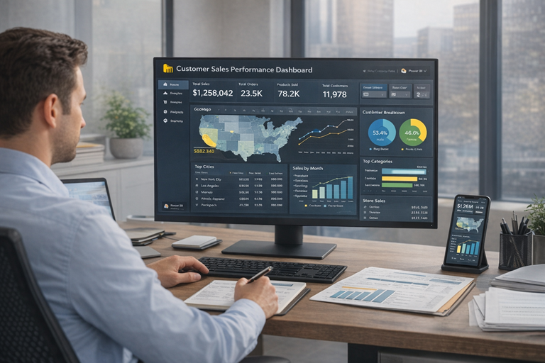 Customer Sales Performance Dashboard